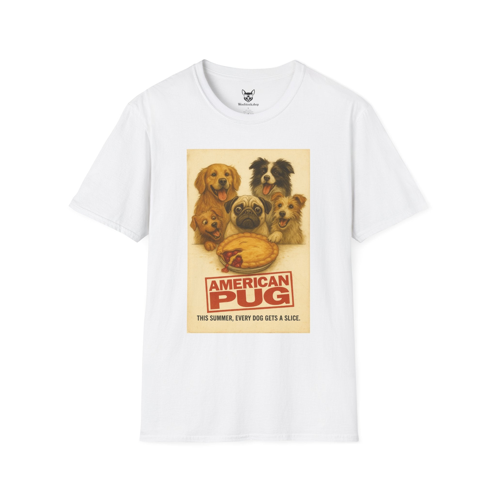 American Pug T-Shirt -- Funny Dog Movie Tee for Film and Dog Lovers